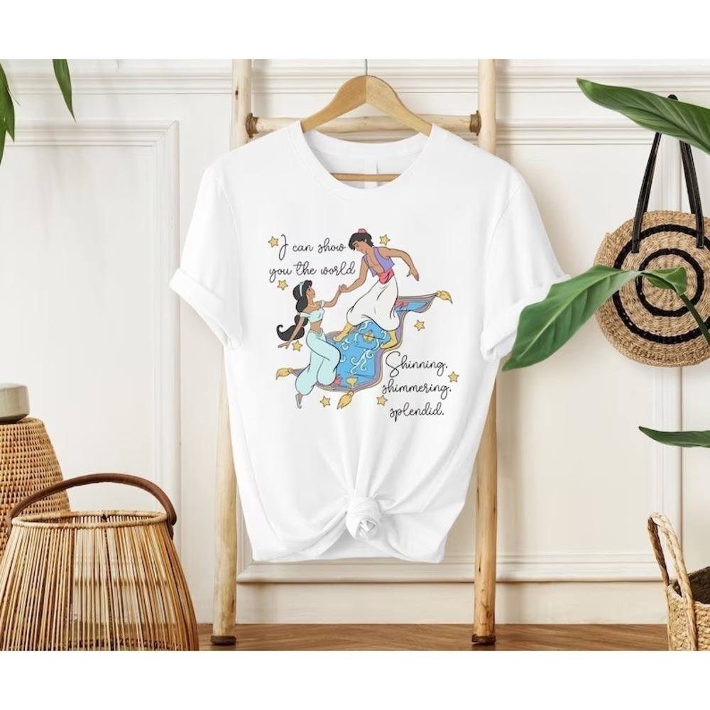 Disney Aladdin And Jasmine Shirt, Disney Shirt, Disney Trip Unisex T-shirt